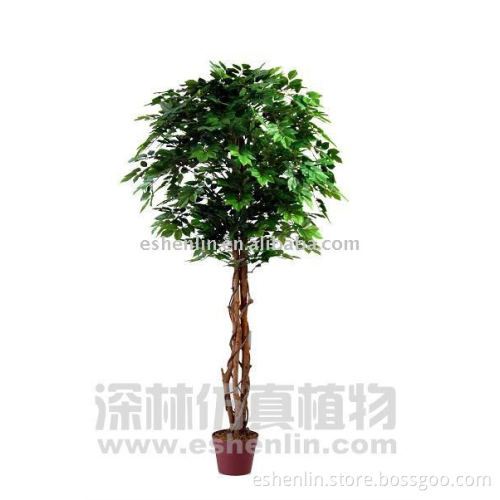 home design wood trunk fake rugosa rose tree